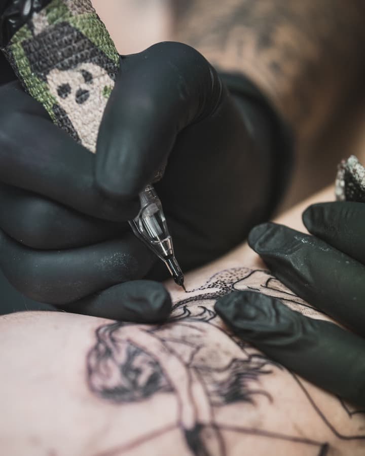 Ornamental linework, Blackwork by BLACKWICK
